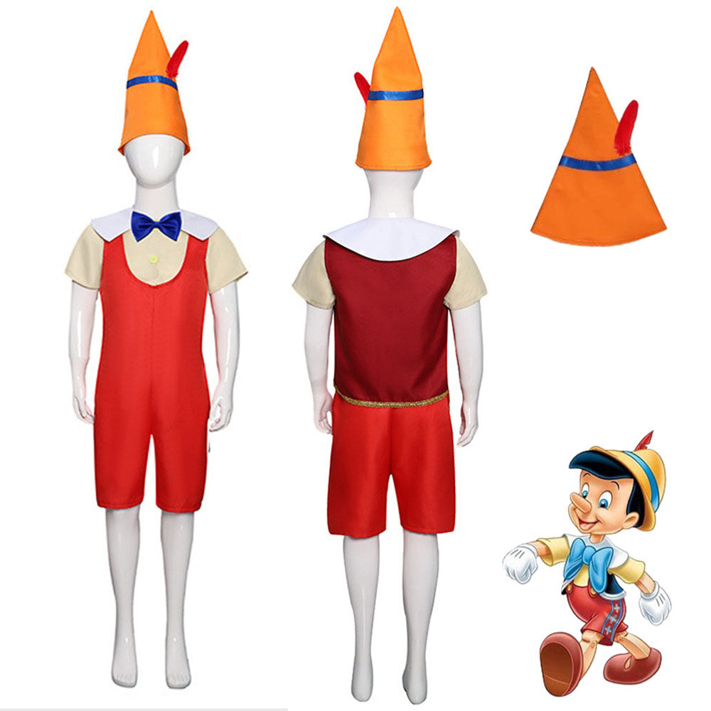Pinocchio Costumes Pinocchio Full outfit Cosplay with Hat
