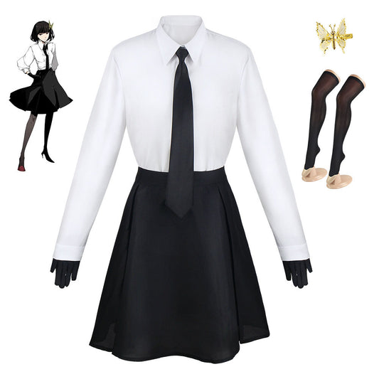 Bungou Stray Dogs Costume Akiko Yosano Cosplay full Outfit with Accessories for Women