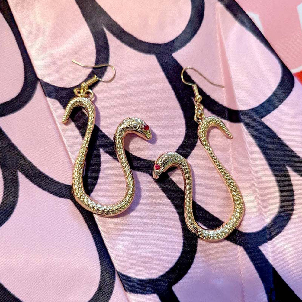 One Piece Costumes Boa Hancock Cosplay Dress Full Outfit with Snake Earrings for Women