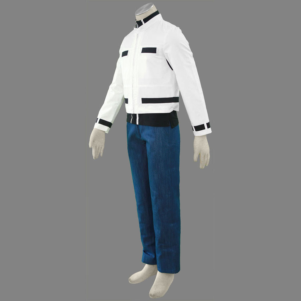 King of Fighters Costume Kyo Kusanagi White Suit Cosplay full Outfit for Men and Kids
