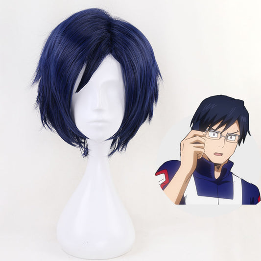 Anime My Hero Academia Iida Tenya Cosplay Wig Heat Resistant Sythentic Hair
