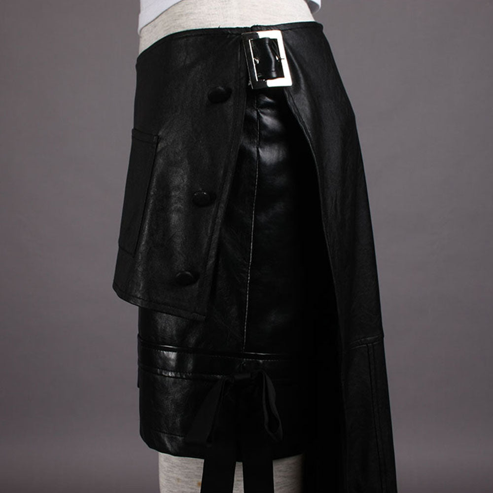 Final Fantasy 7 Costume Tifa Lockhart Cosplay Black Full Outfit for Women and Kids