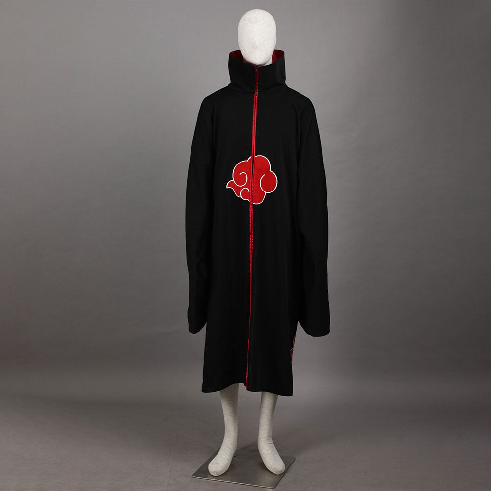 Men and Kids Naruto Shippuden Costume Akatsuki Embroidered Cloak Itachi Obito Cosplay Robe