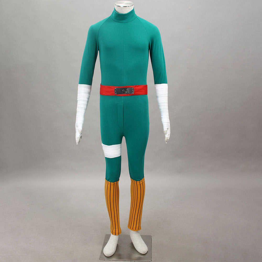 Naruto Shippuden Costume Rock Lee Cosplay full Outfit for Men and Kids