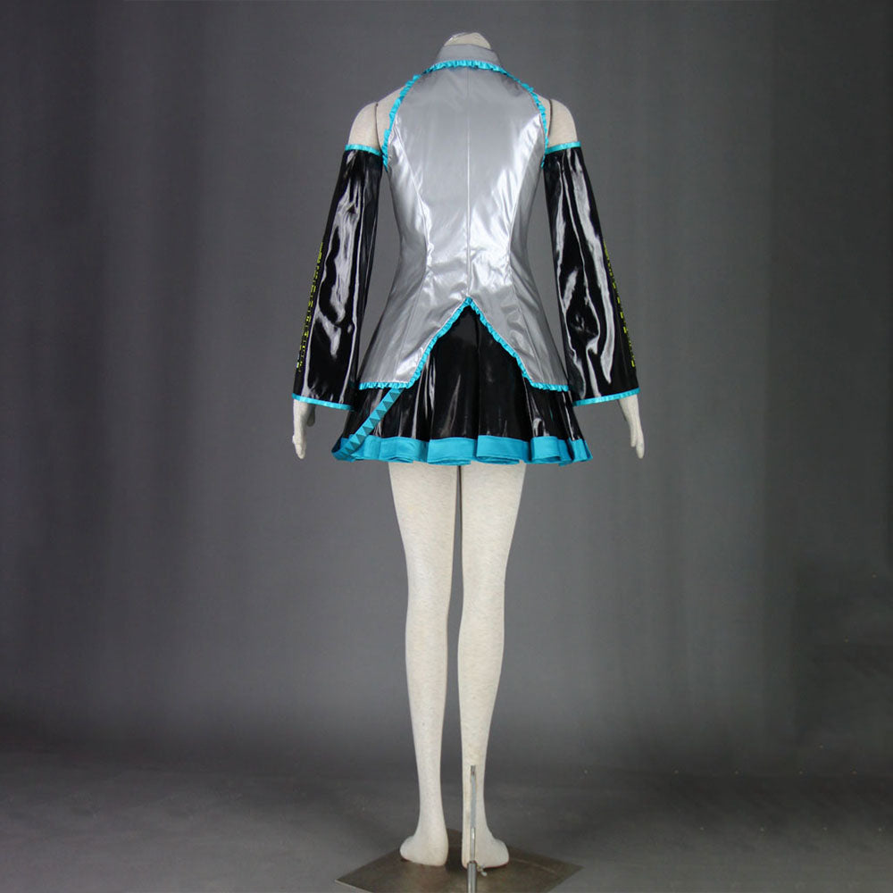 Women and Kids Vocaloid Hatsune Miku Silver Cosplay Costume with Accessories