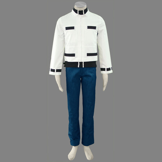 King of Fighters Costume Kyo Kusanagi White Suit Cosplay full Outfit for Men and Kids