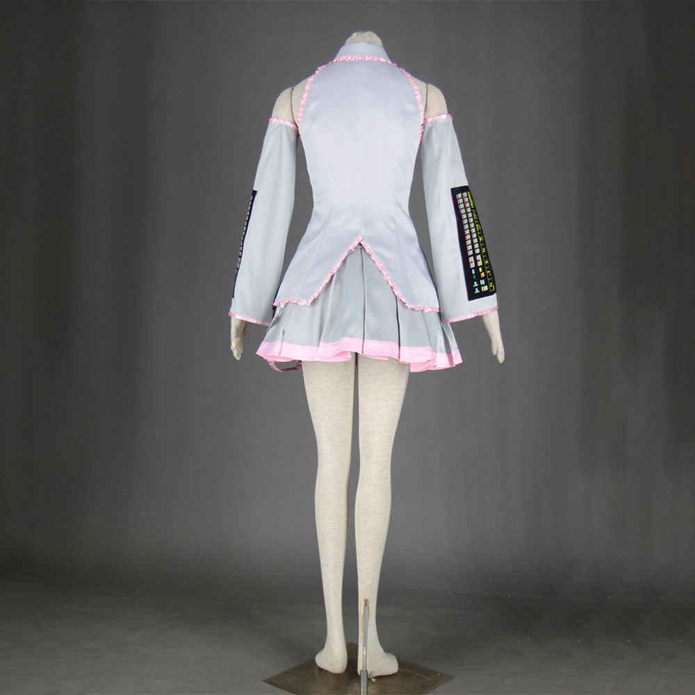 Women and Kids Vocaloid Sakura Hatsune Miku Silver Cosplay Costume with Accessories