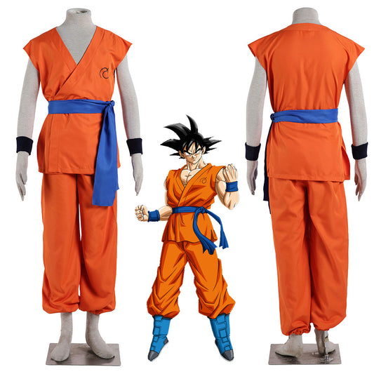 Dragon Ball Costume Son Goku Training Suit Cosplay for Men and Kids