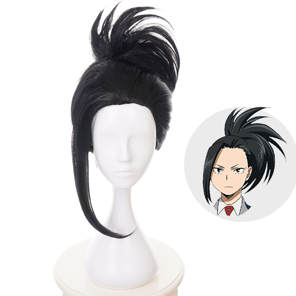 Anime My Hero Academia Yaoyorozu Momo Cosplay Wig Heat Resistant Sythentic Hair