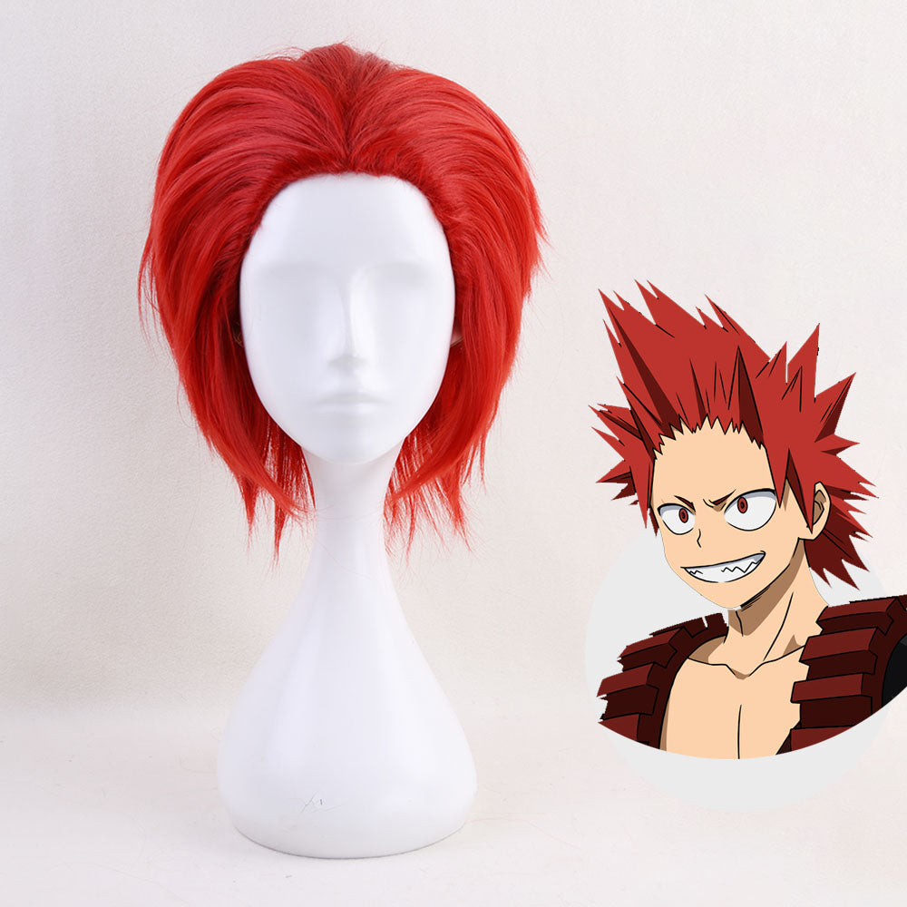 Anime My Hero Academia Kirishima Eijiro Cosplay Wig Heat Resistant Sythentic Hair