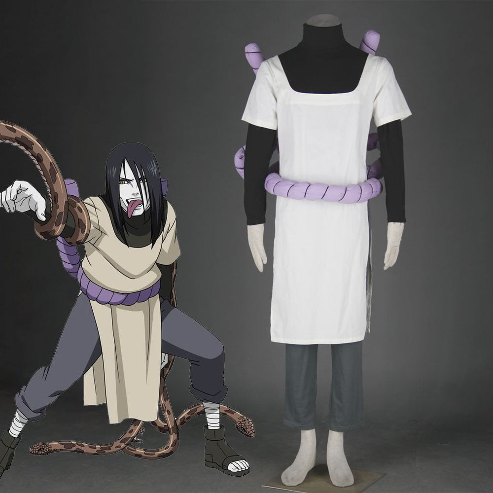 Naruto Shippuden Costume Orochimaru Cosplay full Outfit for Men and Kids