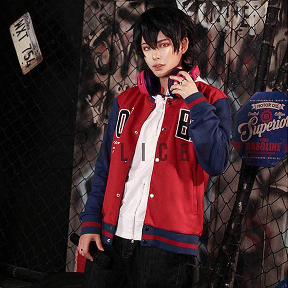 Division Rap Battle Costume Yamada Ichiro Cosplay Red Jacket for Men and Kids