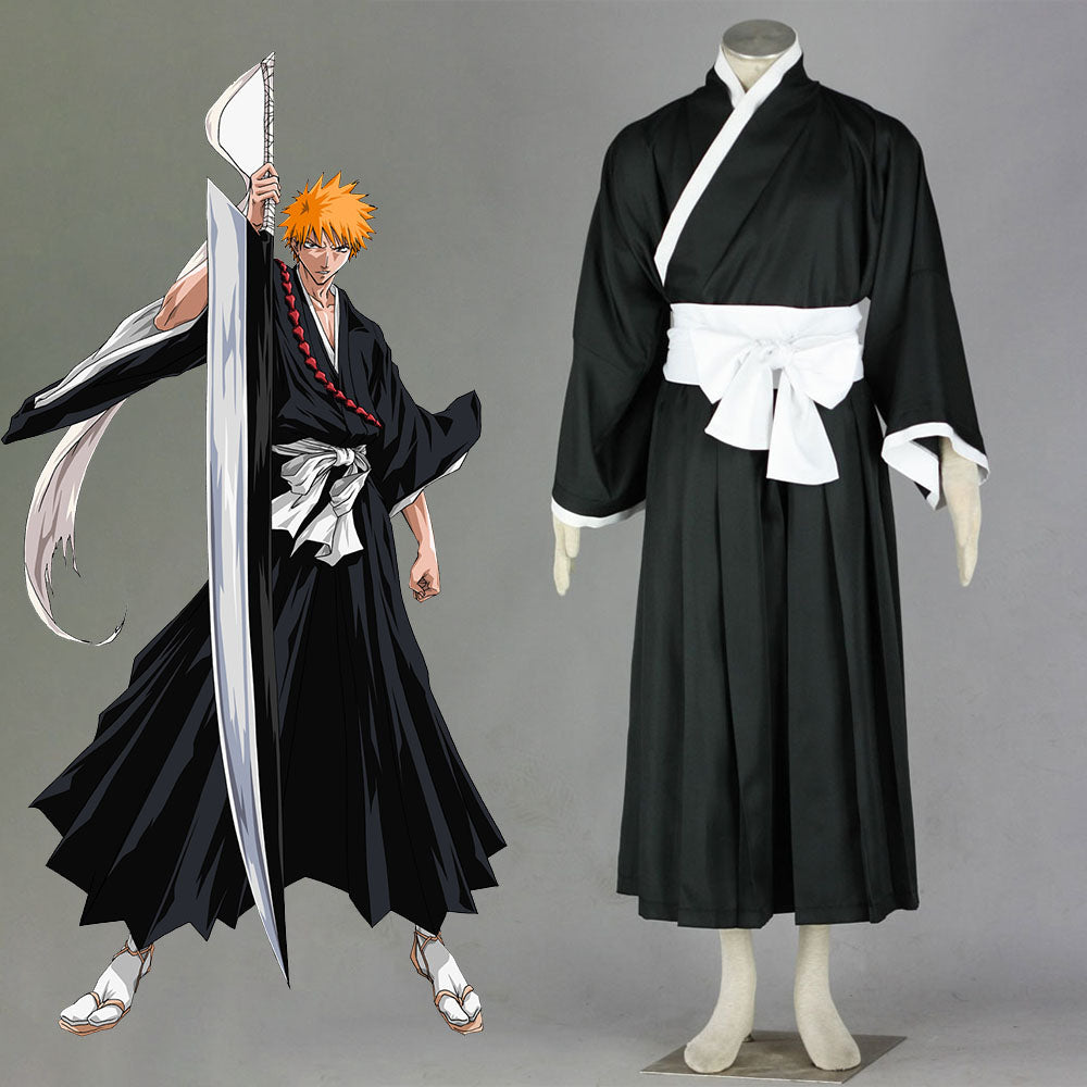 Bleach Costume 3PCS Die Pa Cosplay Kimono full Outfit for Men and Kids