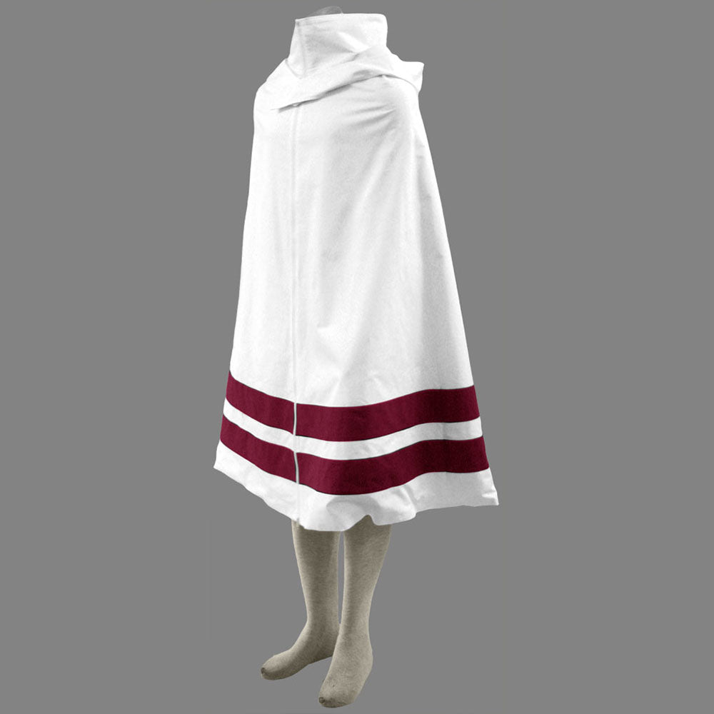 Naruto Costume Konohagakure Ninja Robe White Cloak Cosplay for Adults and Kids