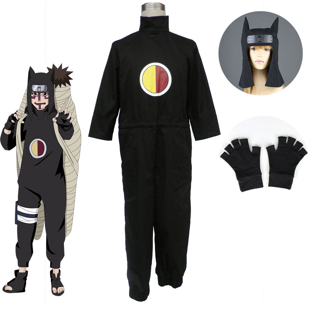 Naruto Costume Kankuro Taking Chunin Exam Cosplay full Outfit for Men and Kids