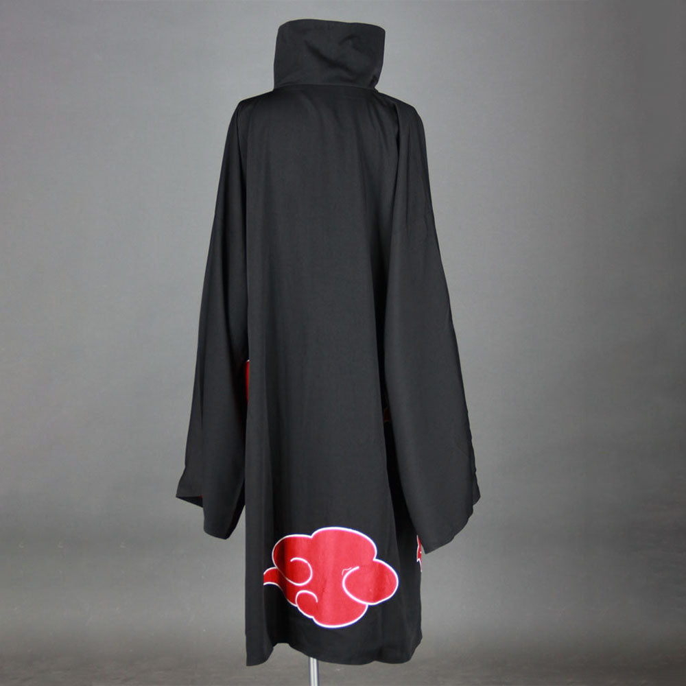 Naruto Shippuden Costume Uchiha Itachi Cosplay Cloak with Accessories for Men and Kids