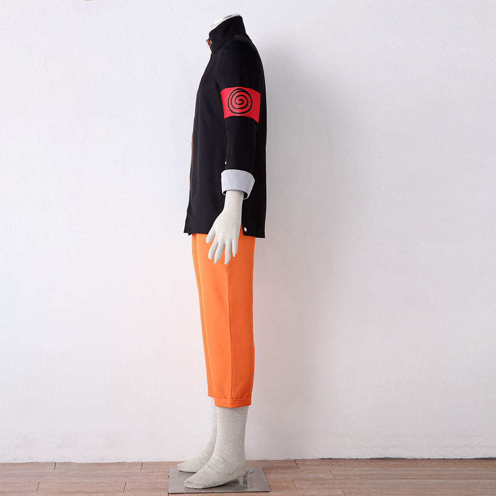 Naruto The Last Costume Naruto Cosplay full Outfit with Scarf for Men and Kids