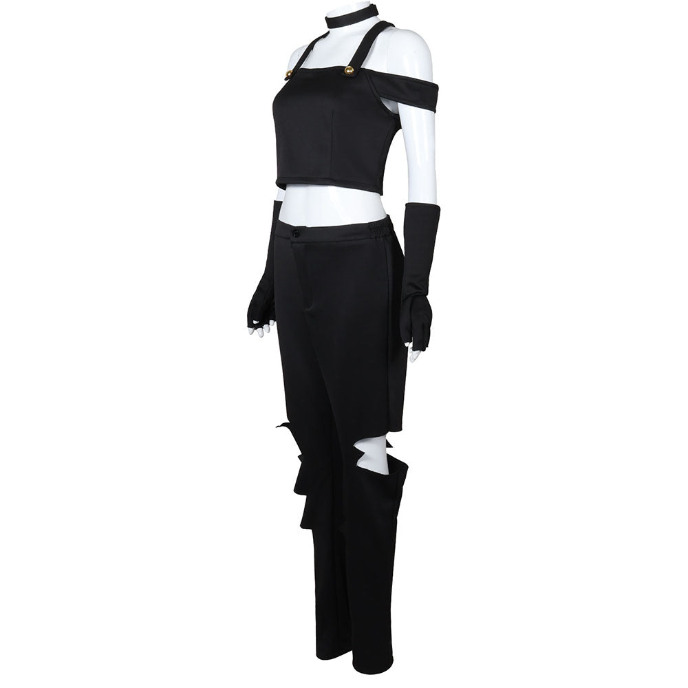Hazbin Hotel Costume Vaggie Cosplay full Set with Tail Accessories for Women