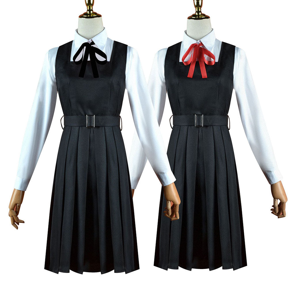 Chainsaw Man Costume Mitaka Asa Cosplay Dress with Accessories for Women
