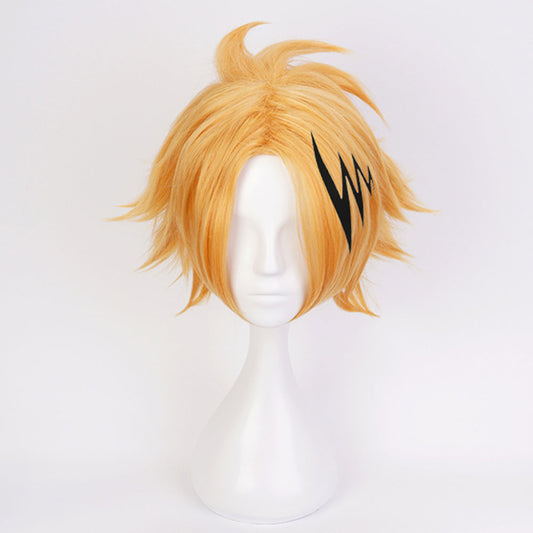 Anime My Hero Academia Kaminari Denki Cosplay Wig Heat Resistant Sythentic Hair