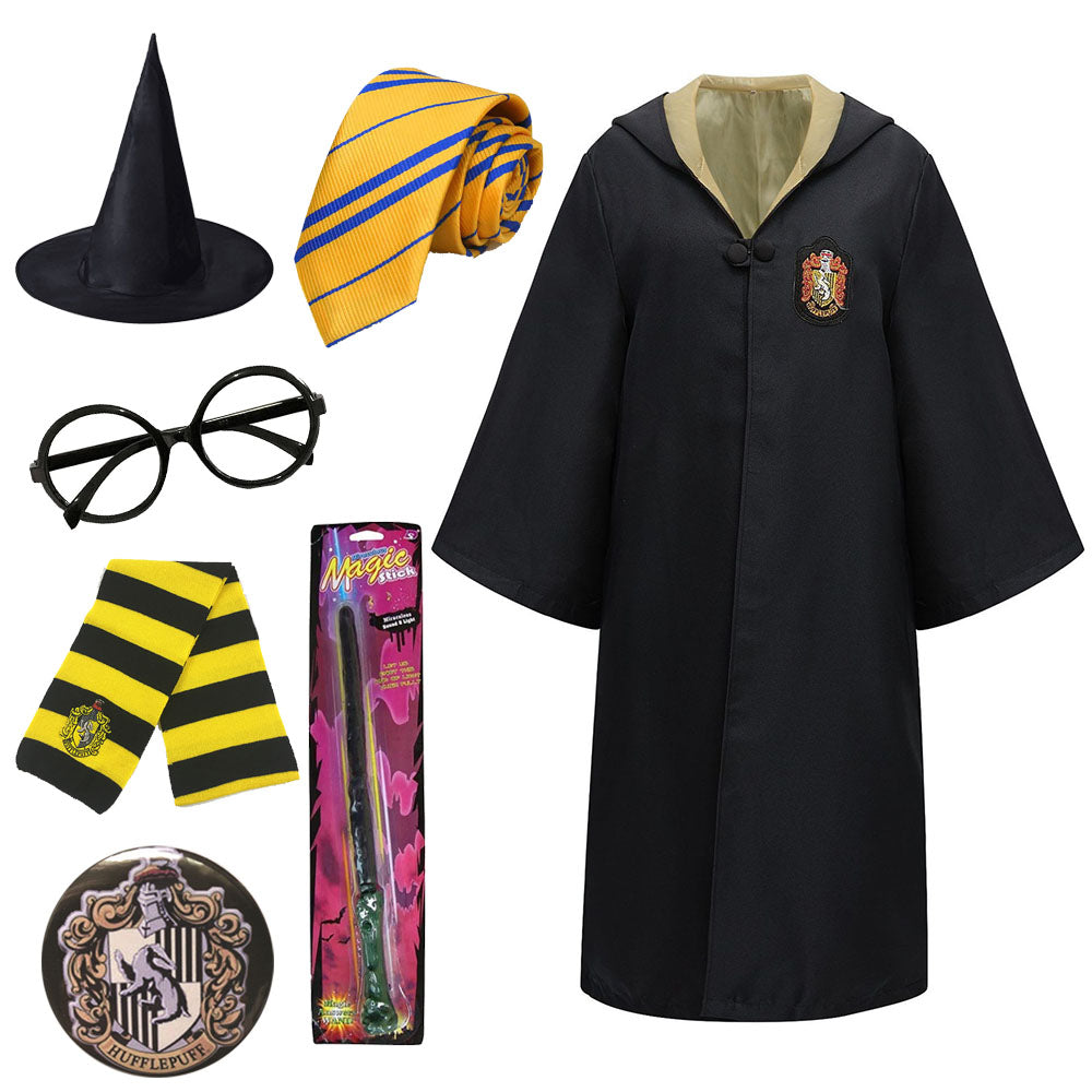 7PCS Kids And Adults Harry Potter Cosplay Costume Cloak Hat Scarf With Accessories