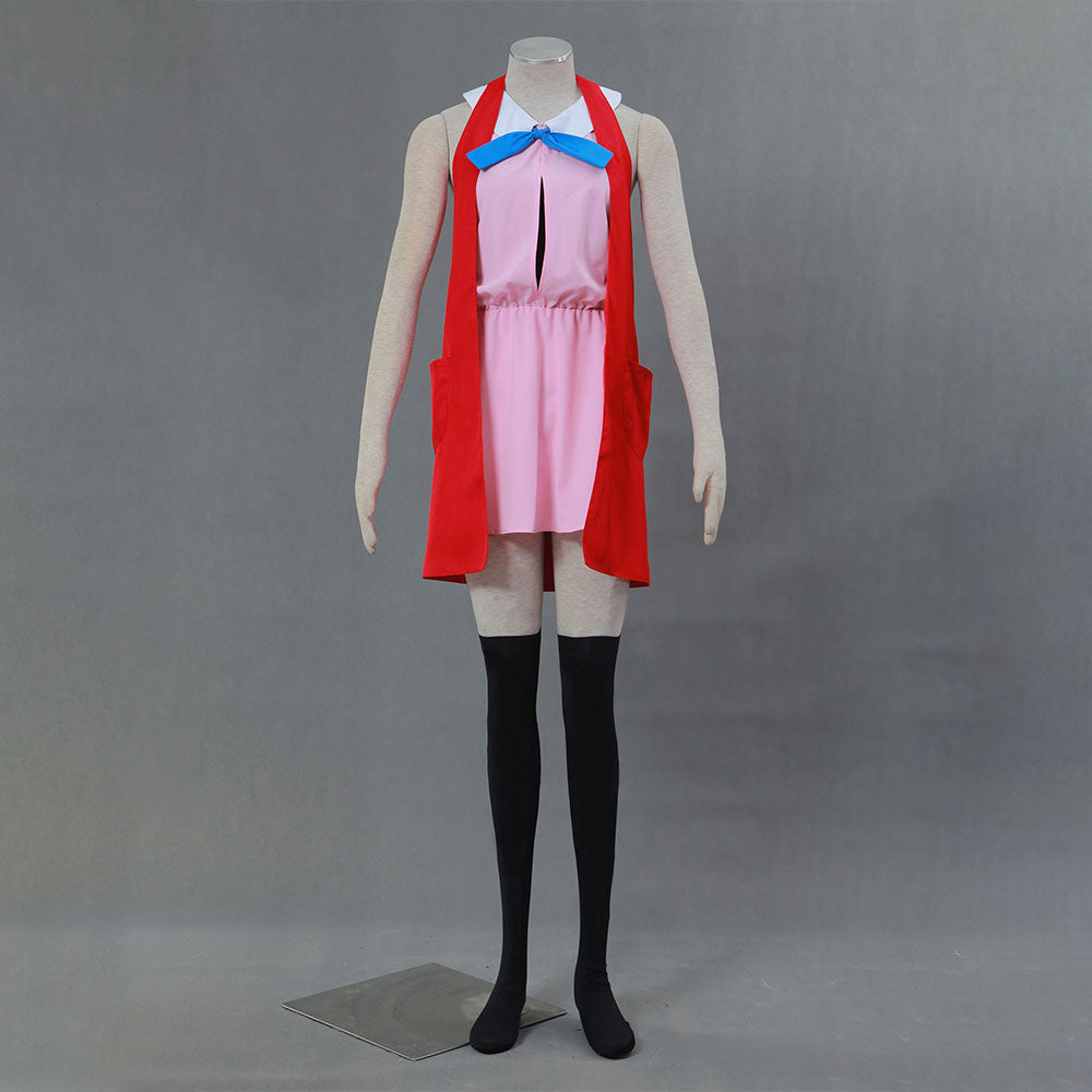 Pokemon Monster X/Y Costume Serena Cosplay full Set with Stockings for Women and Kids