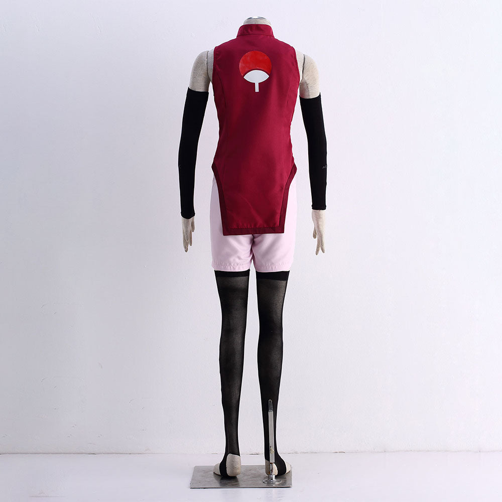 Boruto Costume Uchiha Sarada Cosplay full Outfit for Women and Kids