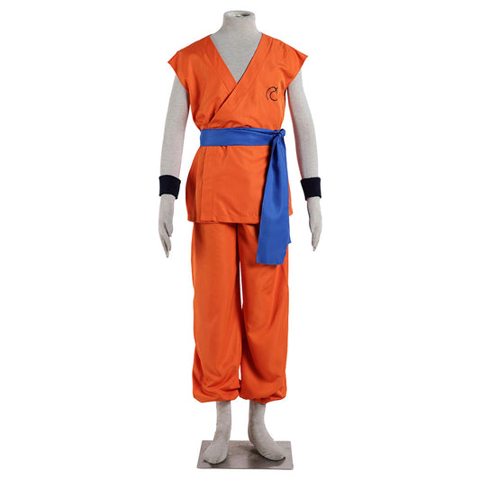 Dragon Ball Costume Son Goku Training Suit Cosplay for Men and Kids