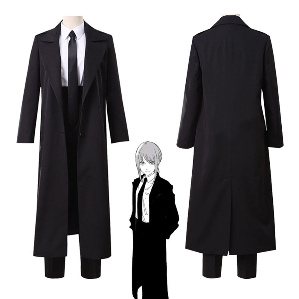 Chainsaw Man Costume Makima Cosplay full Suits Long Coat Uniform for Women
