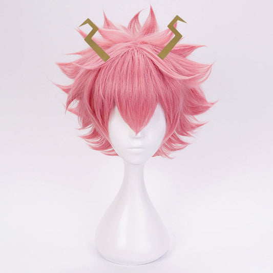 Anime My Hero Academia Ashido Mina Cosplay Wig Heat Resistant Sythentic Hair