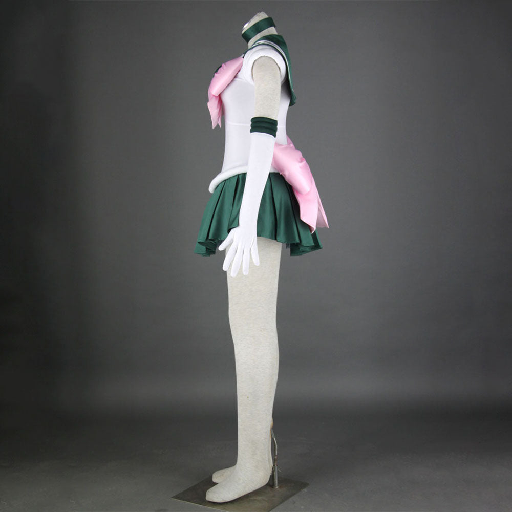 Women and Kids Sailor Moon Costume Sailor Jupiter Kino Makoto Cosplay with Accessories