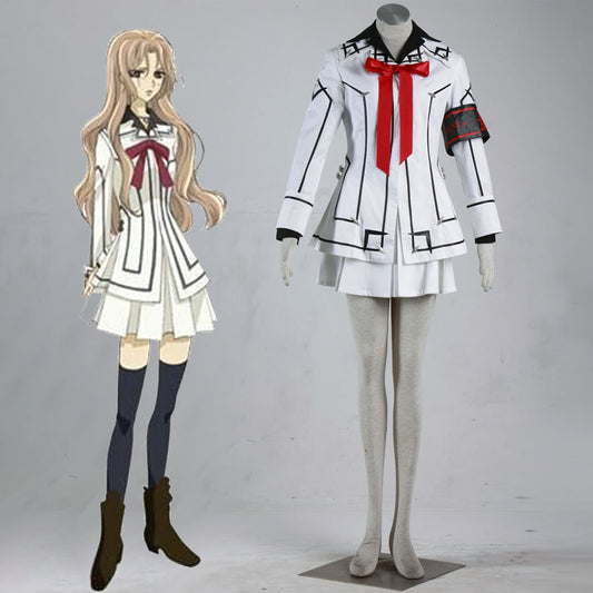 Women and Kids Vampire Knight Costume Kuran Yuki Wakaba Sayori Costume White Uniform