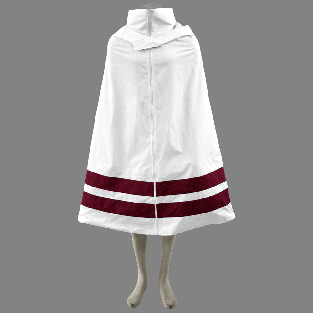 Naruto Costume Konohagakure Ninja Robe White Cloak Cosplay for Adults and Kids