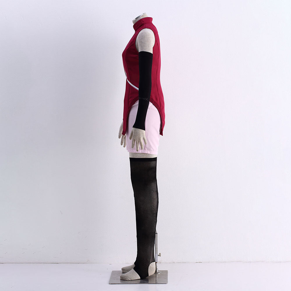 Boruto Costume Uchiha Sarada Cosplay full Outfit for Women and Kids