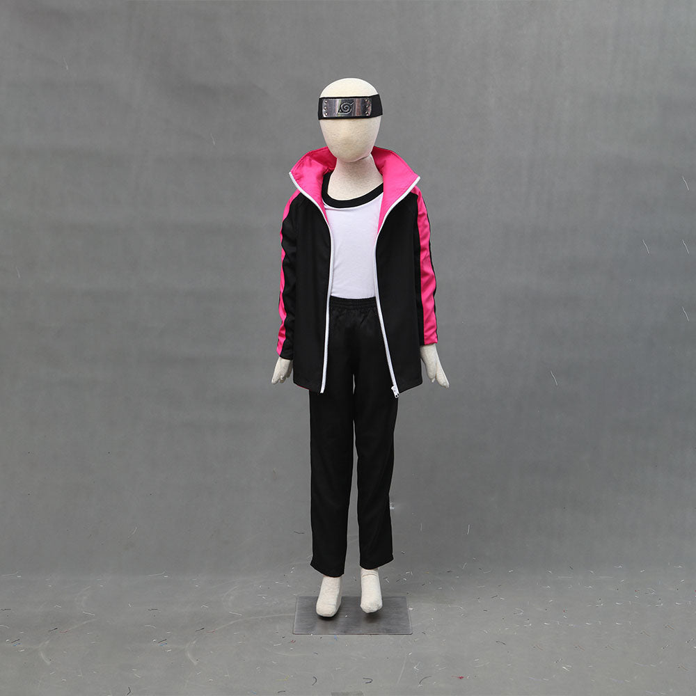 Boruto Costume Boruto Cosplay full Outfit with Bag for Men and Kids