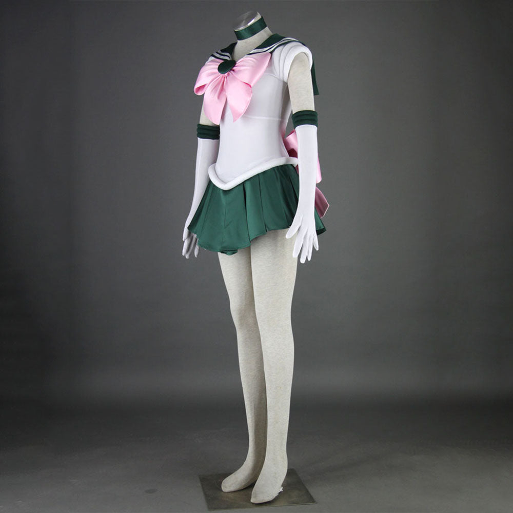 Women and Kids Sailor Moon Costume Sailor Jupiter Kino Makoto Cosplay with Accessories