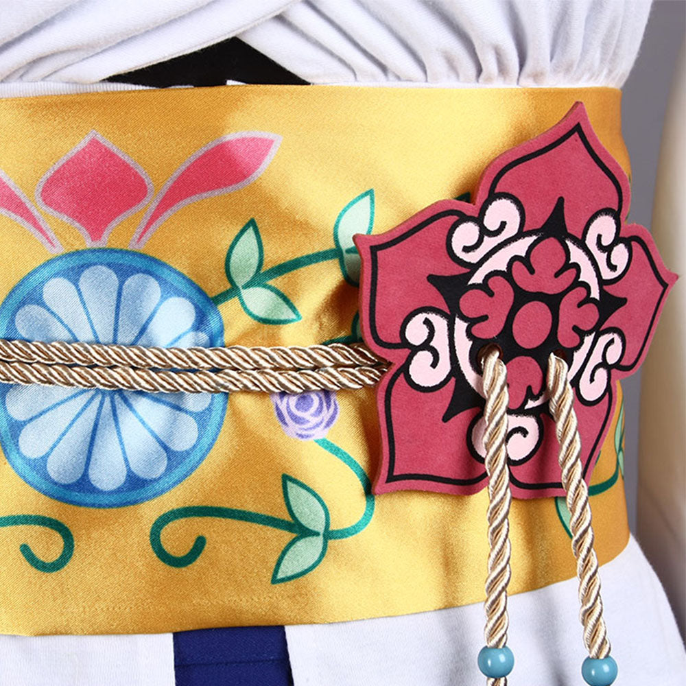 Final Fantasy X 10 Costume Yuna Cosplay Full Outfit for Women and Kids