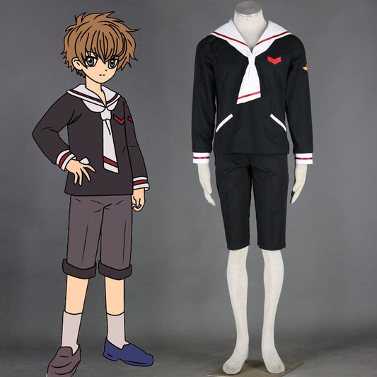 Cardcaptor Sakura Costumes LI Syaoran Cosplay Uniform full Outfit for Men and Kids