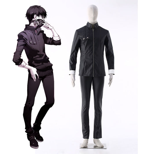 Tokyo Ghoul Costume Kaneki Ken Cosplay Full Outfit for Men and Kids