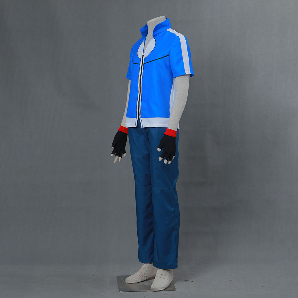 Men and Kids Pokemon Monster Costume Ash Ketchum Cosplay full Set with Accessories