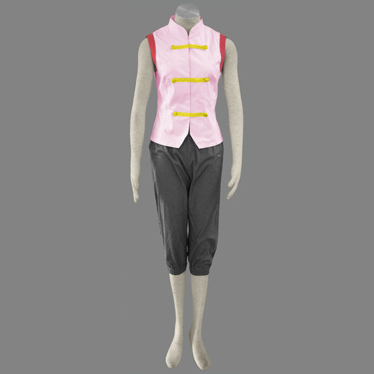 Anime Naruto Costume Tenten Childhood Cosplay Outfit for Women Kids