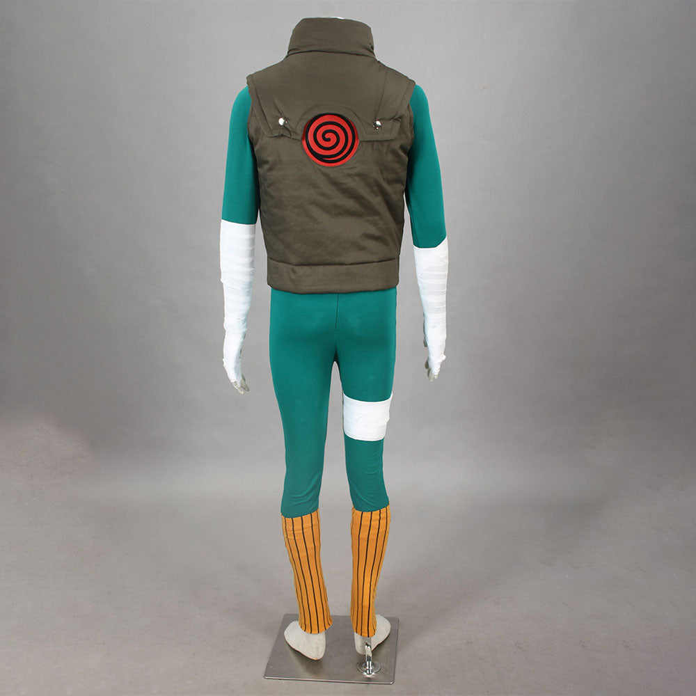 Naruto Shippuden Costume Rock Lee Cosplay full Outfit for Men and Kids