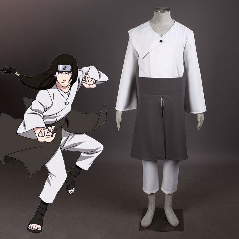 Naruto Shippuden Costume Hyuga Neji Cosplay full Outfit for Men and Kids