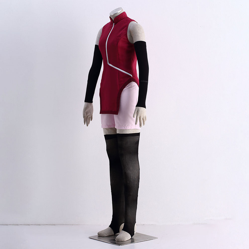 Boruto Costume Uchiha Sarada Cosplay full Outfit for Women and Kids