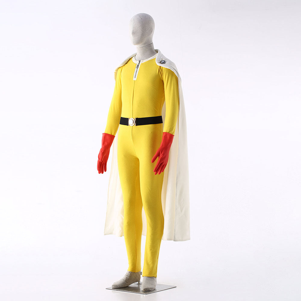 One-Punch Man Costume Saitama Cosplay full Outfit for Men and Kids