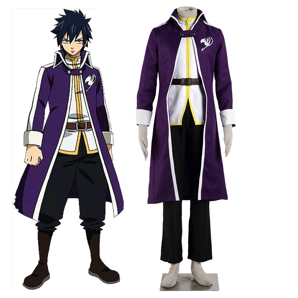 Fairy Tail Costume Grand Magic Games Gray Fullbuster Cosplay Full Outfit for Men and Kids