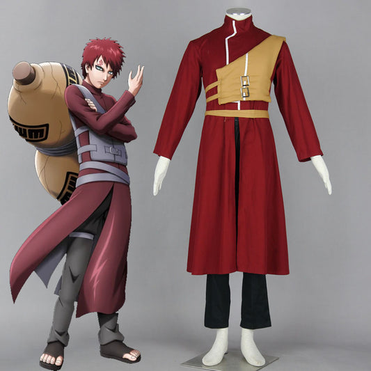 Men and Kids Naruto Shippuden Costume Gaara Cosplay full Outfit