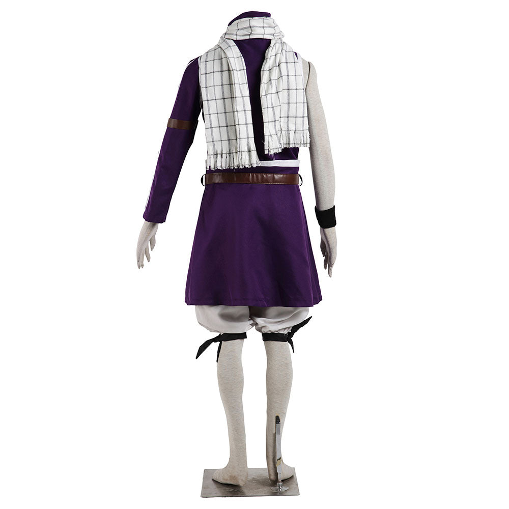 Fairy Tail Costume Grand Magic Games Etherious Natsu Dragneel Cosplay Full Outfit for Men and Kids