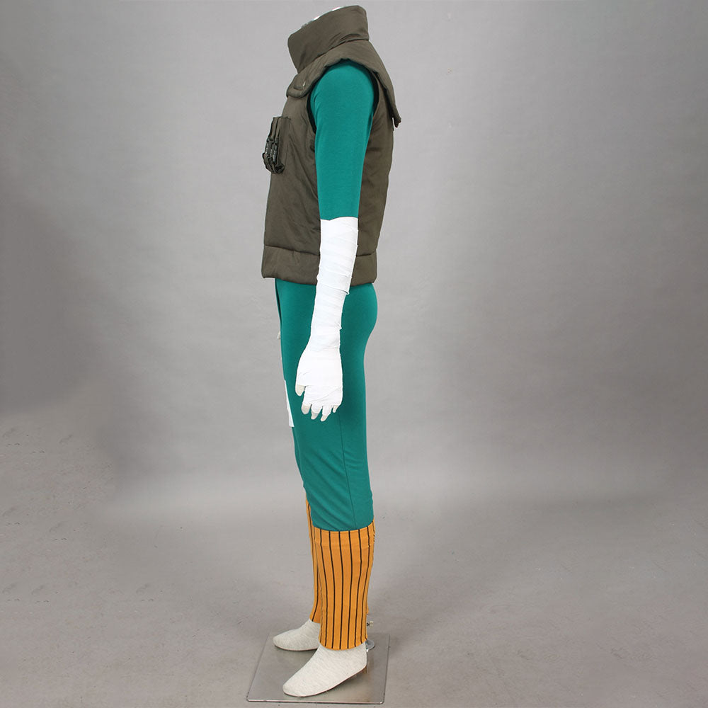 Naruto Shippuden Costume Rock Lee Cosplay full Outfit for Men and Kids