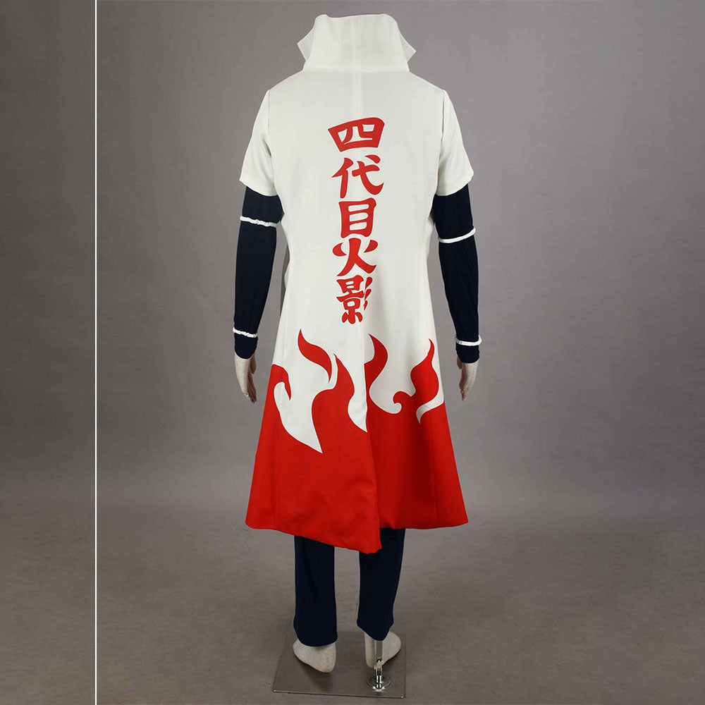 Naruto Shippuden Costume 4th Hokage Namikaze Minato Cosplay full Outfit for Men and Kids